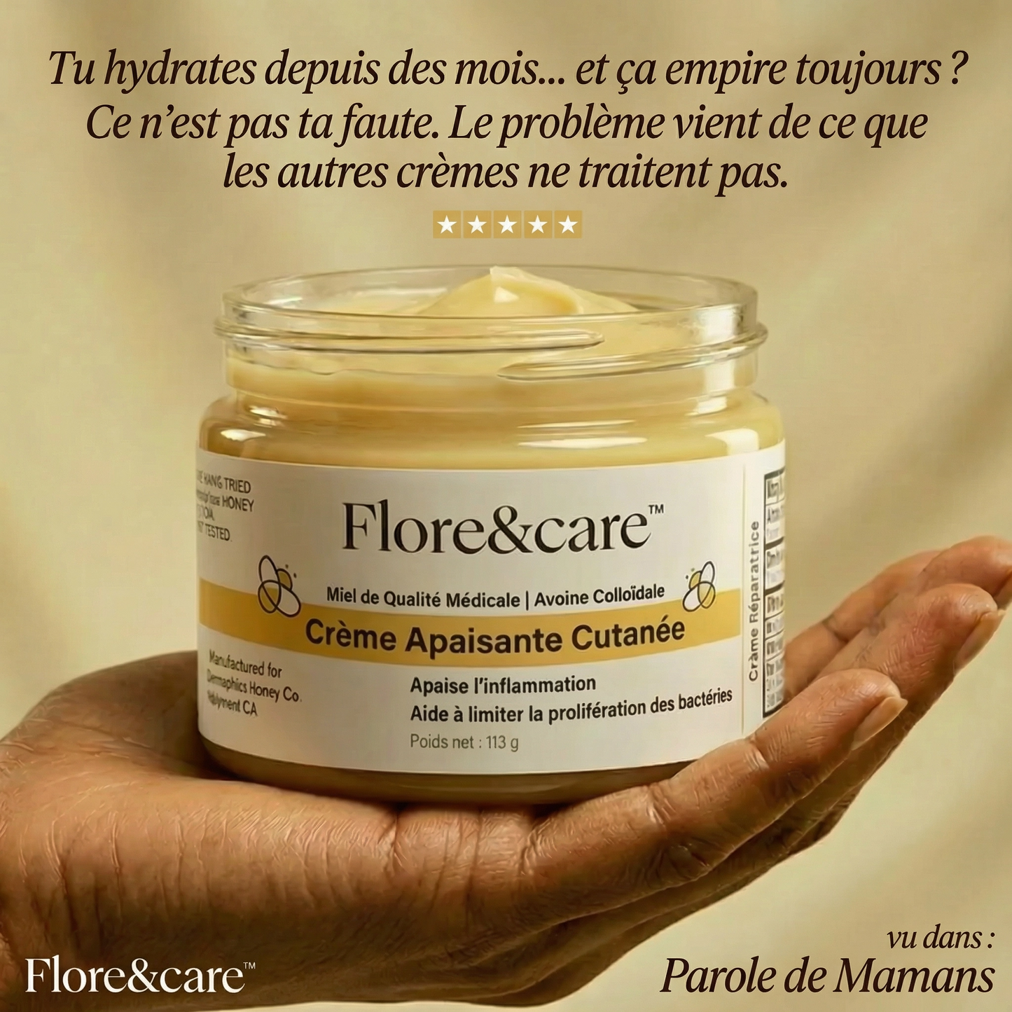 DermaCalm Bébé™ – Crème Réparatrice Intense