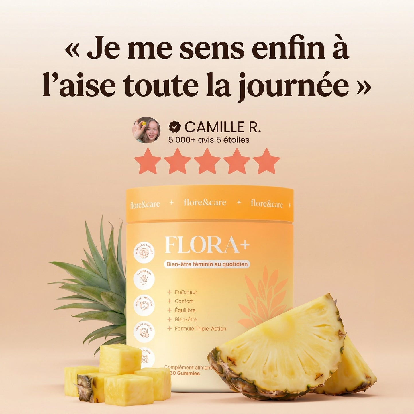 Gummies Bien-Être Féminin – Retrouve Fraîcheur & Confiance au Quotidien